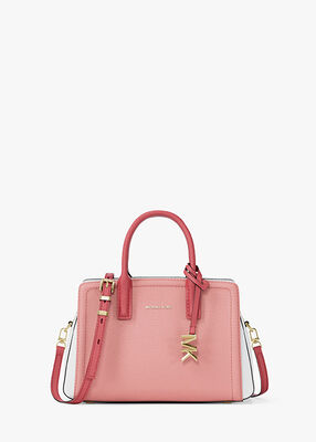 michael kors laila extra small color block leather crossbody bag