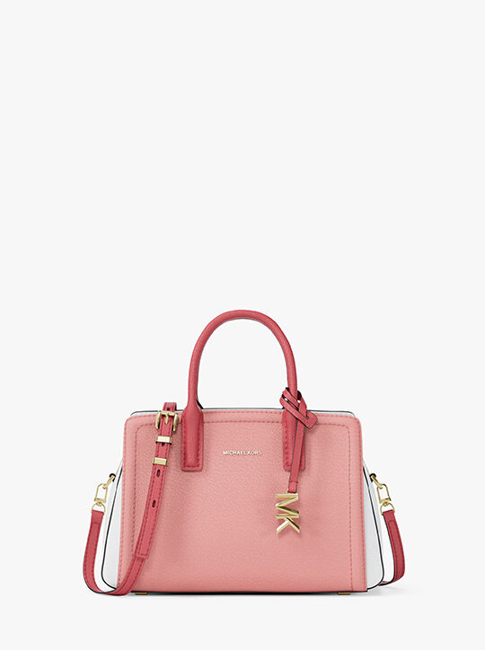 michael kors laila extra small color block leather crossbody bag