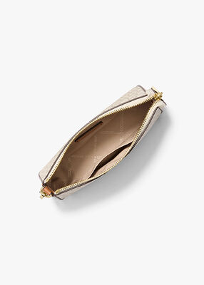 michael kors jet set medium signature logo pochette