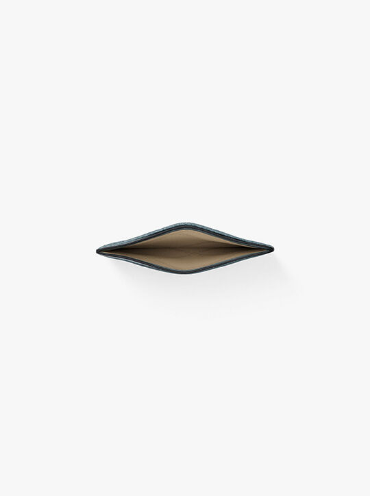 michael kors pebbled leather card case