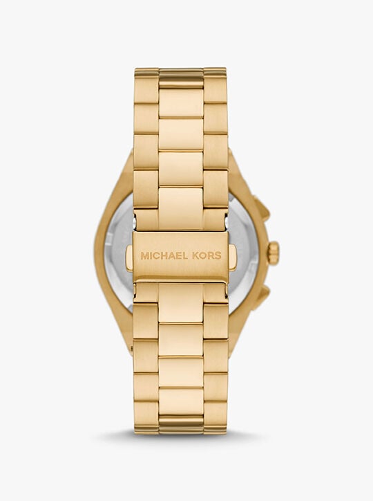 ساعة لينوكس ذهبية اللون كبيرة الحجم michael kors ساعة لينوكس ذهبية اللون كبيرة الحجم