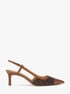 michael kors alora signature logo slingback pump