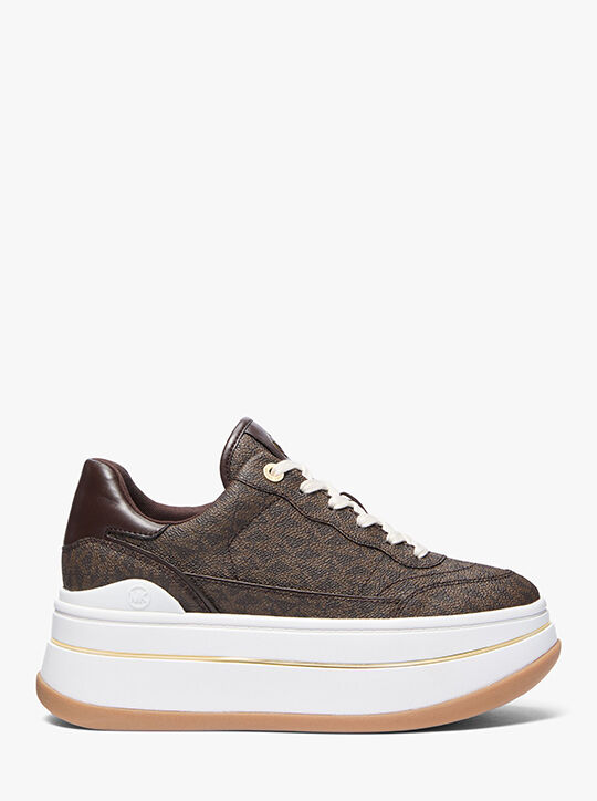 Hayes Signature Logo Platform Sneaker michael kors hayes signature logo platform sneaker