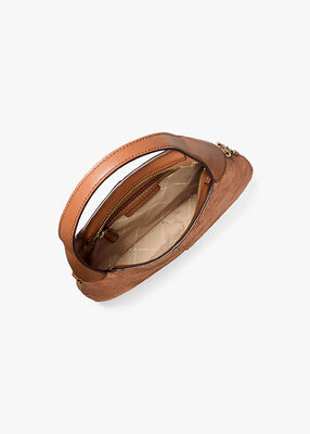 michael kors alice small suede shoulder bag