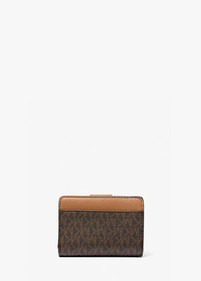 michael kors small signature logo wallet