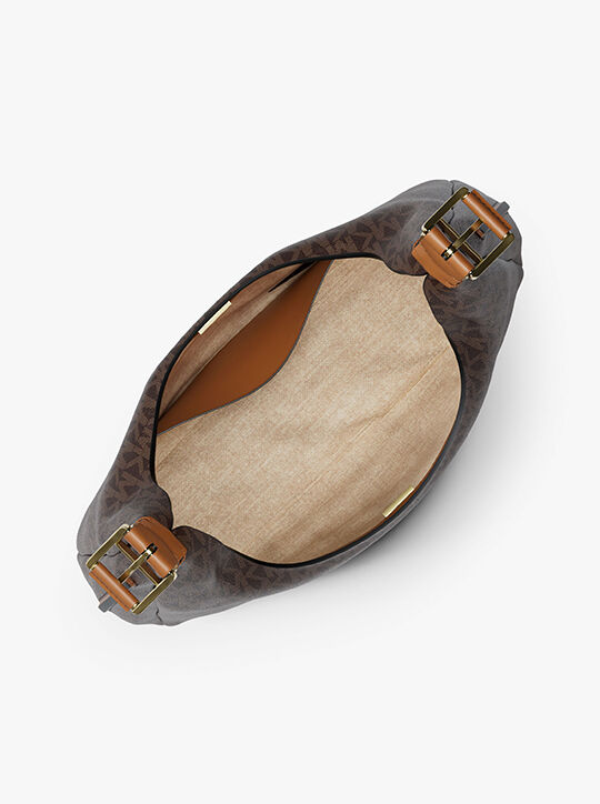 michael kors حقيبة كتف نوليتا كبيرة بشعار الماركة