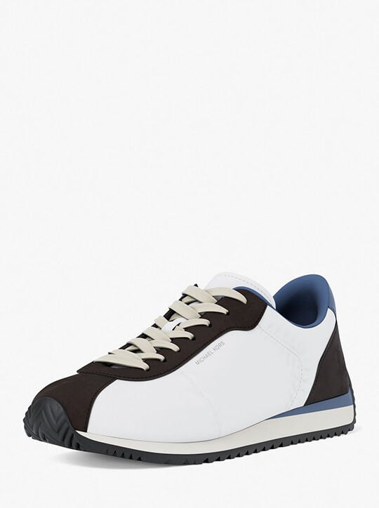 michael kors rhodes mixed media trainer