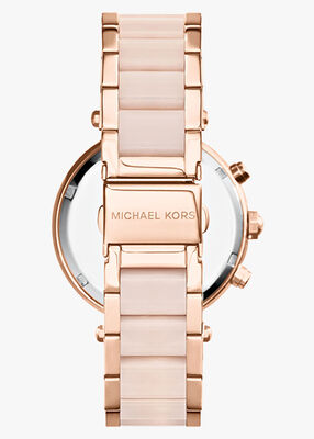 michael kors rose gold tone parker watch