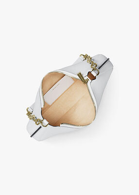 michael kors nolita medium pebbled leather chain pochette