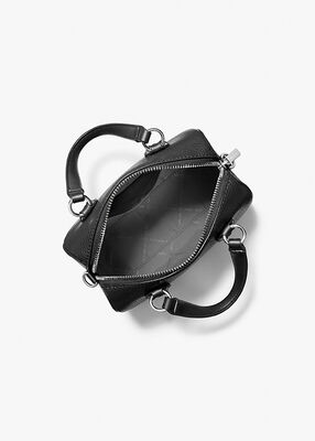 michael kors grayson small pebbled leather duffel crossbody bag