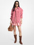 michael kors oversized garment dyed denim jacket