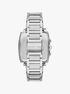 Oversized Rhys Silver-Tone Watch michael kors oversized rhys silver tone watch