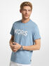 Graphic Logo Cotton T-Shirt michael kors graphic logo cotton t shirt
