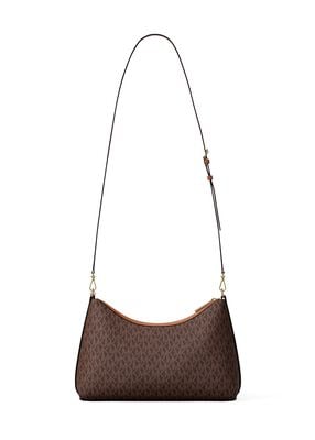 michael kors sammy medium signature logo convertible shoulder bag