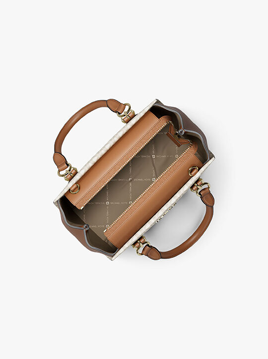 michael kors marilyn small signature logo messenger bag