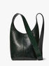Dede Mini Python Embossed Leather Hobo Bag michael kors dede mini python embossed leather hobo bag