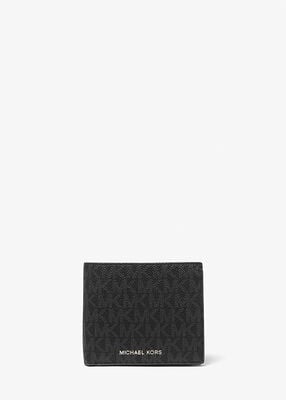 michael kors greyson logo slim billfold wallet