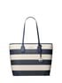 Eva Large Striped Signature Logo Tote Bag michael kors eva large striped signature logo tote bag