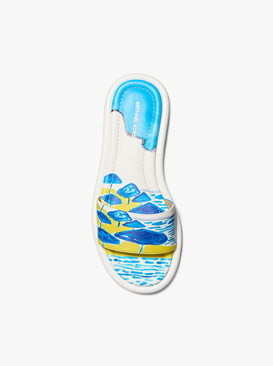 michael kors x christina zimpel dana slide sandal