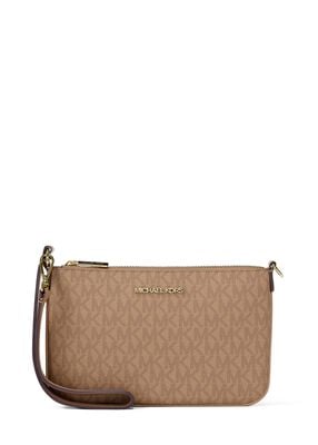 michael kors jet set small signature logo convertible wristlet