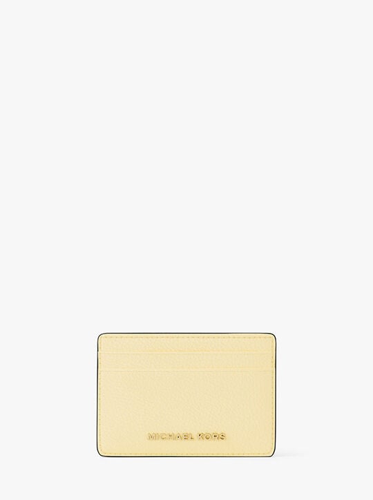 Pebbled Leather Card Case michael kors pebbled leather card case