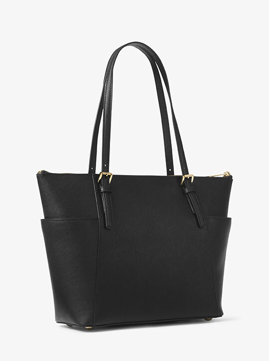 Jet Set Large Crossgrain Leather Top-Zip Tote Bag michael kors jet set large crossgrain leather top zip tote bag