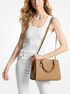michael kors marilyn medium saffiano leather satchel