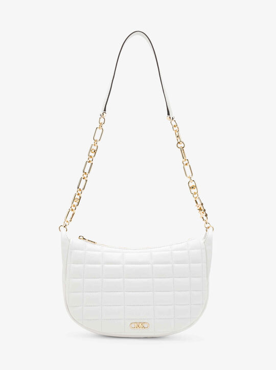 Kendall Large Quilted Leather Chain-Link Shoulder Bag michael kors kendall large quilted leather chain link shoulder bag