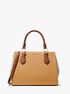 michael kors marilyn medium color block saffiano leather satchel