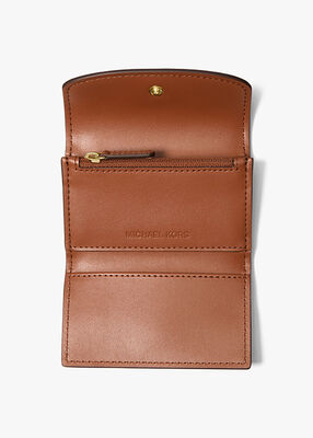 michael kors lyra extra small signature logo trifold wallet