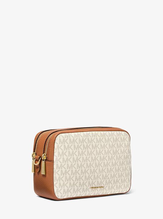 michael kors bryant medium signature logo camera crossbody bag