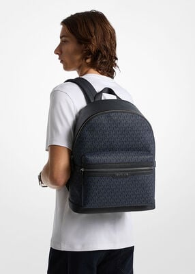 michael kors cooper signature logo backpack
