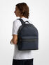 michael kors cooper signature logo backpack