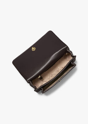 michael kors حقيبة كتف كبيرة من جلد الغزال كلير