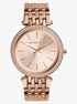 Michael Kors Rose Gold-Tone Glitz Darci Watch michael kors rose gold tone glitz darci watch