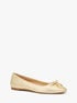Nori Metallic Leather Ballet Flat michael kors nori metallic leather ballet flat