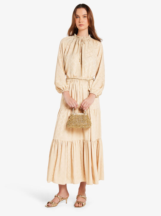 michael kors empire diamond jacquard blouse