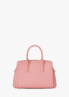 michael kors laila small signature logo satchel