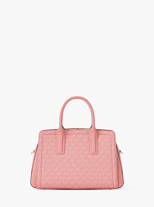 michael kors laila small signature logo satchel
