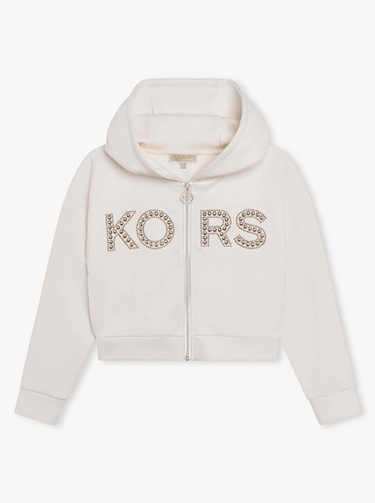 هوديي بسحاب وشعار مرصع michael kors هوديي بسحاب وشعار مرصع