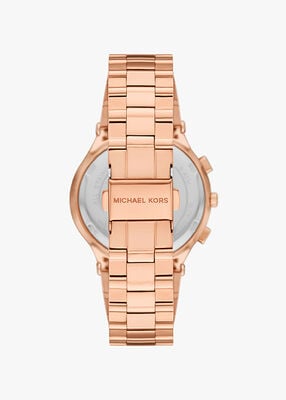 michael kors billie rose gold tone stainless steel watch
