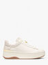 michael kors dottie leather and signature logo sneaker
