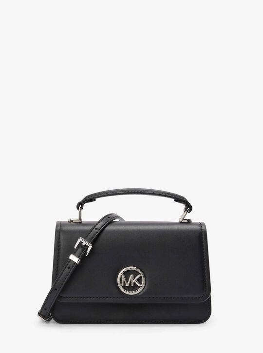 michael kors delancey small leather crossbody bag