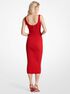 michael kors ribbed stretch knit midi dress