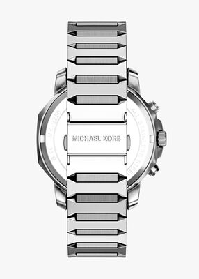 michael kors ساعة مايكل كورس بريسكوت كرونوغراف المصنوعة من الفولاذ المقاوم للصدأ