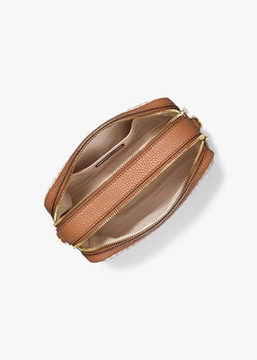 michael kors bryant medium signature logo camera crossbody bag