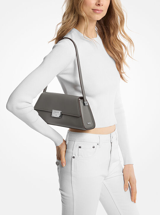 حقيبة كتف لودلو جلدية متوسطة الحجم michael kors حقيبة كتف لودلو جلدية متوسطة الحجم