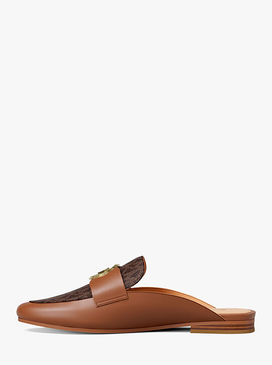 Mckenzie Leather and Signature Logo Mule michael kors mckenzie leather and signature logo mule