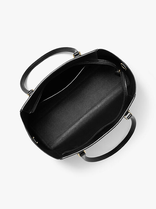 حقيبة شارلوت كبيرة من الجلد السافيانو 3 في 1 michael kors حقيبة شارلوت كبيرة من الجلد السافيانو 3 في 1