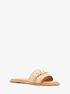 Ember Embellished Straw Slide Sandal michael kors ember embellished straw slide sandal